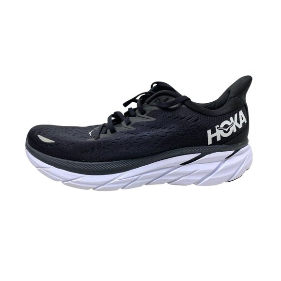 Hoka One One Clifton 8 Men's Size 11D Running Black Lace Up Sneakers Trainers - Picture 5 of 12